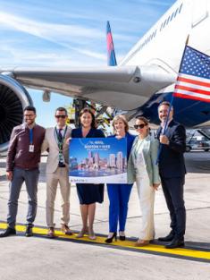 Vignette CP vol inaugural Boston Delta Air Lines