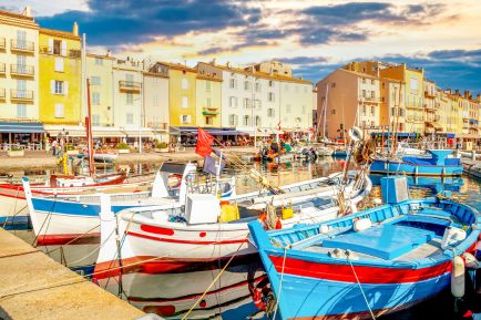 Bateaux dans le port de Saint Tropez
