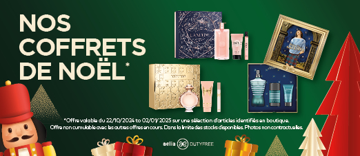 Offre coffrets de Noël Aelia Duty Free