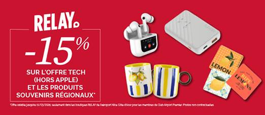 Offre Relay Terminal 1 et 2 Mars 2026