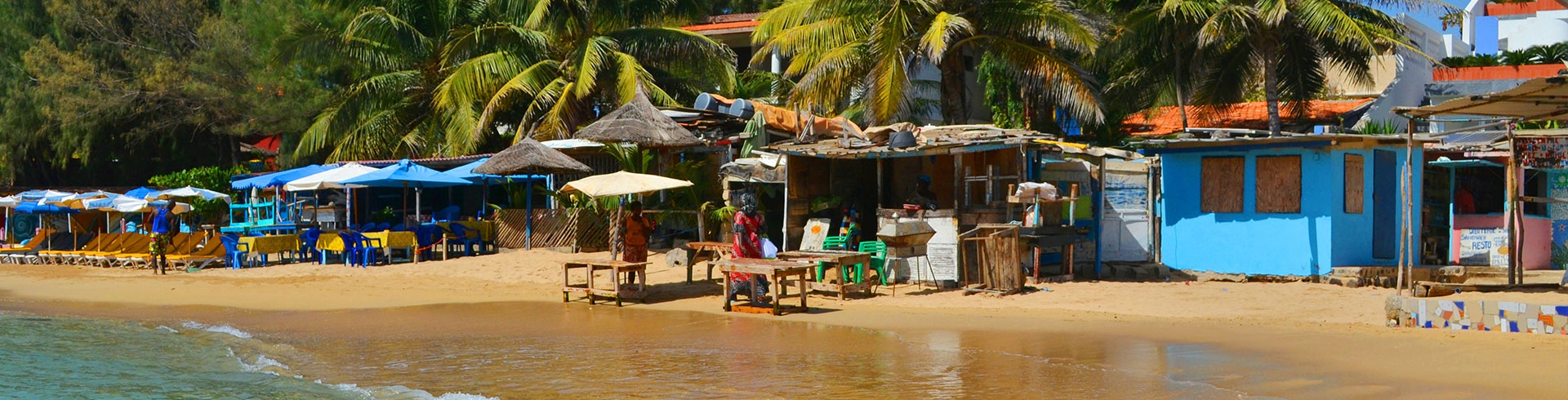 Dakar plage palmiers